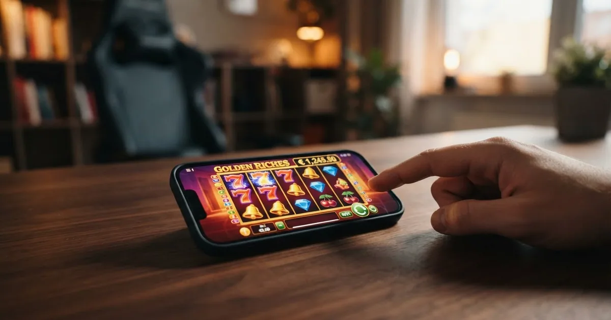 Pantalla de un casino online español con licencia DGOJ mostrando la pantalla de depósito con el importe de 20 euros seleccionado