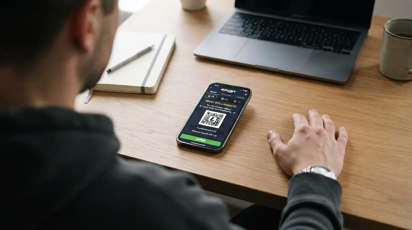 Pantalla de la sección de depósitos de un casino online con la dirección de wallet Litecoin y el código QR para copiar