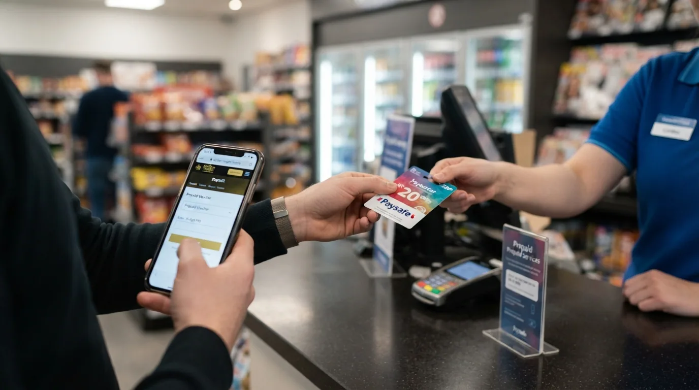 El proceso en tres pasos: comprar un vale Neosurf en un punto de venta, introducir el PIN de 10 dígitos en el cajero del casino y ver el saldo acreditado al instante