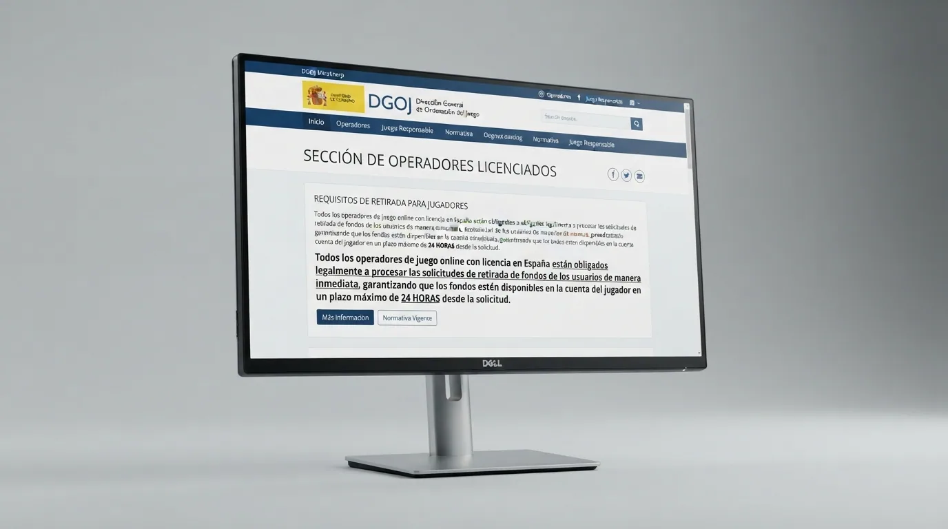 Captura del portal ordenacionjuego.es con la sección de operadores con licencia resaltada y el texto 