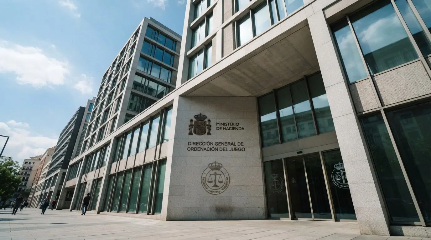Fachada del edificio de la Dirección General de Ordenación del Juego en Madrid