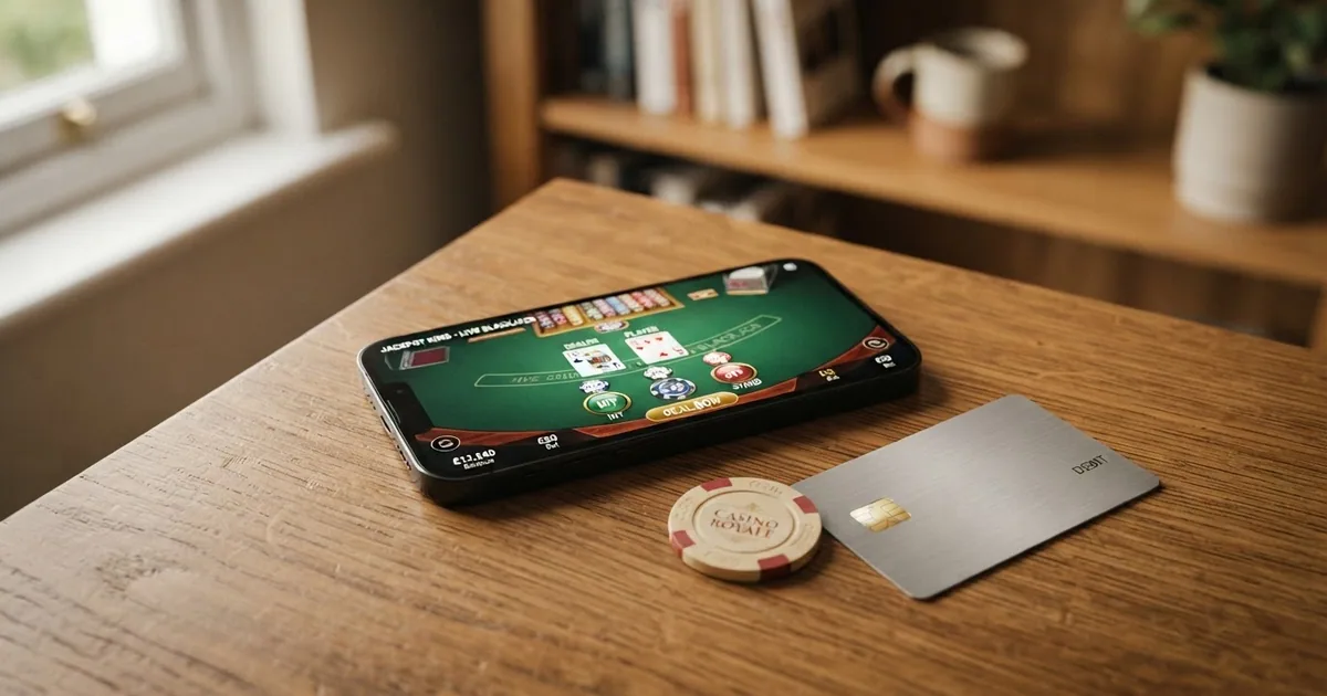 Pantalla de un casino online con licencia DGOJ mostrando la opción de depósito por transferencia bancaria entre los métodos de pago disponibles