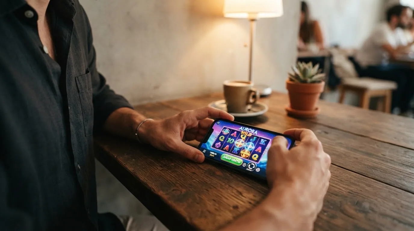La pantalla de un slot en modo demo con fichas virtuales y el botón «jugar gratis» visible, sin saldo real en pantalla